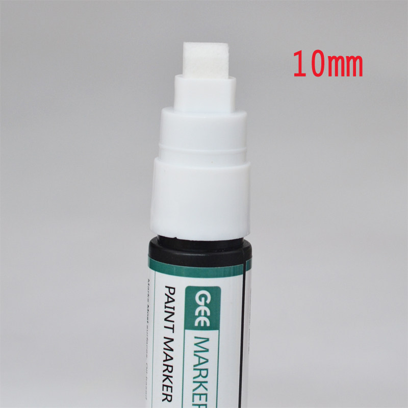GEEMARKER 와이드 플랫 헤드 페인트 펜 여분의 두꺼운 헤드 마커 펜 프라이머 펜 10 16 30MM 광고 마커 펜