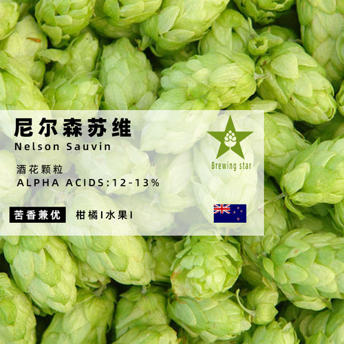 尼尔森苏维Nelson Sauvin家酿啤酒进口颗粒啤酒花精酿精品hops