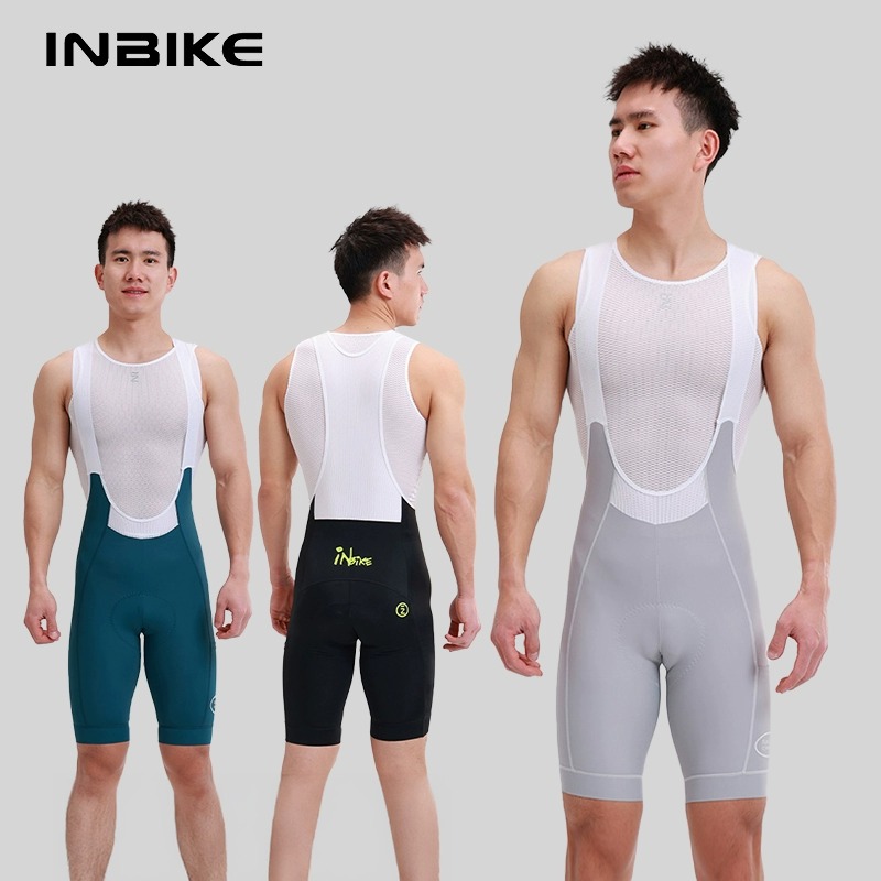 INBIKE新款骑行短裤男春夏季透气排汗公路车自行车背带短裤云踪