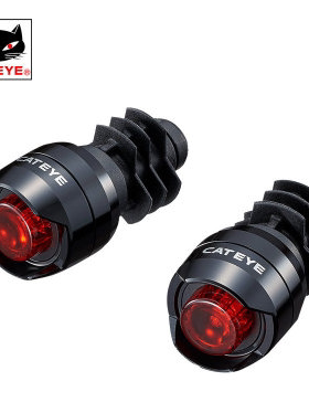 CATEYE猫眼自行车灯把堵把塞车把灯公路LED把套警示灯骑行装备单