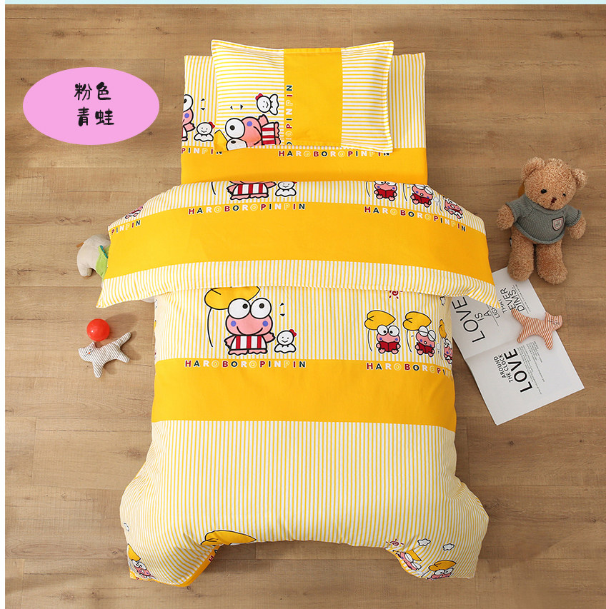 幼儿园被子三件套宝宝入园床品儿童被褥纯棉秋冬午睡被含芯六件套