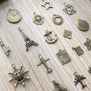 爆款全新TN旅行者笔记本金属DIY配件挂件书签复古zakka装饰吊坠