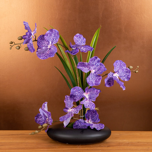 手感仿真蝴蝶兰花假花
