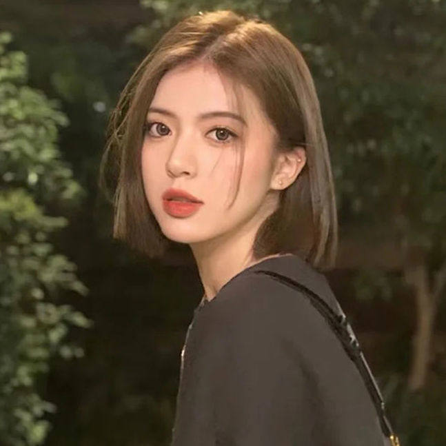 假发女短发前蕾丝自然透气中分刘海减龄波波头中长款仿真全头套式