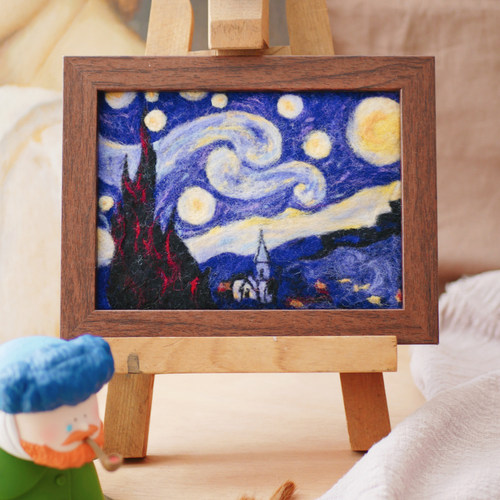 羊毛毡戳戳乐diy手工材料星空