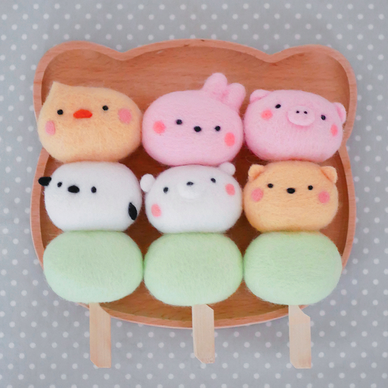 软萌可爱三色丸子串烧