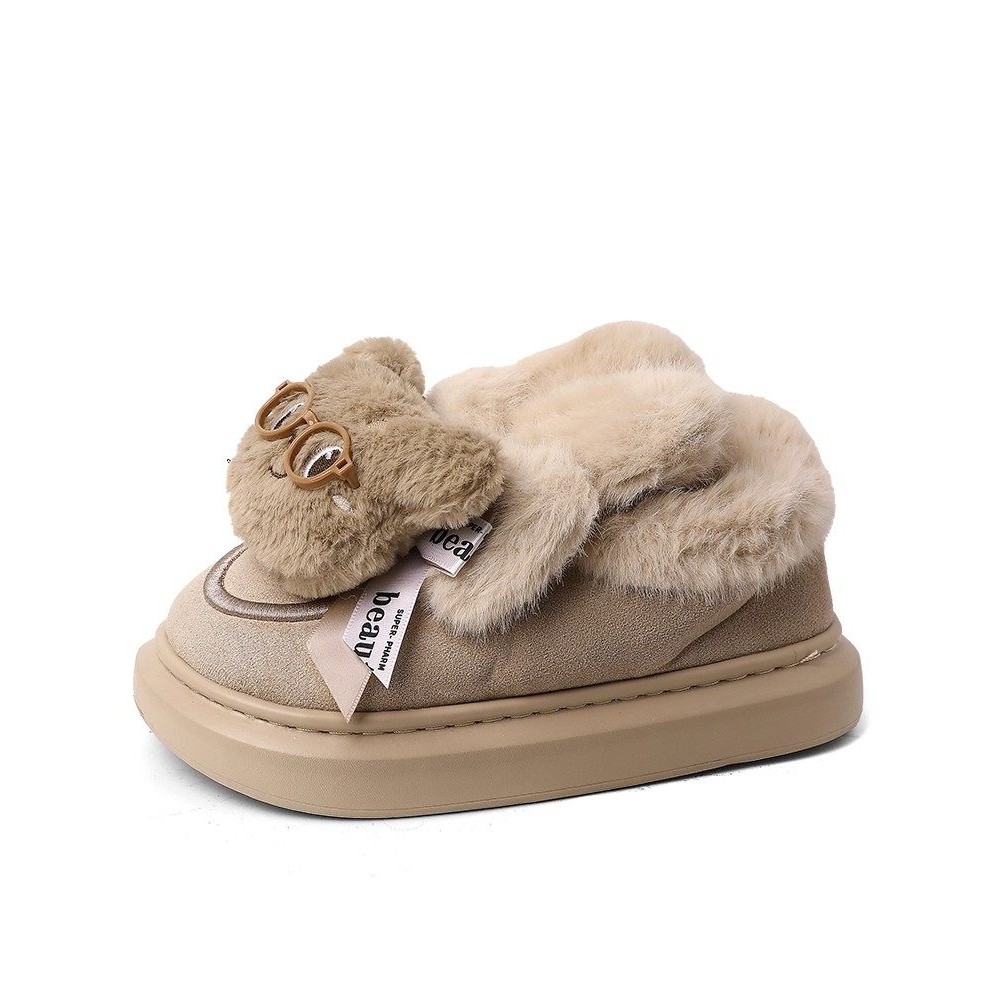 日本offcat2025新款复古皮带扣毛毛鞋女外穿加绒保暖棉鞋平底拖鞋,女鞋,棉鞋,淘宝优惠券,粉丝福利购,淘宝优惠卷