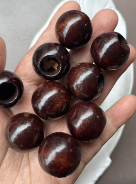 不通孔孔径12MM木珠diy家具饰品