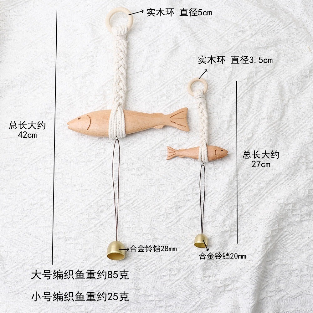 門掛入戶玄關實木魚裝飾掛件