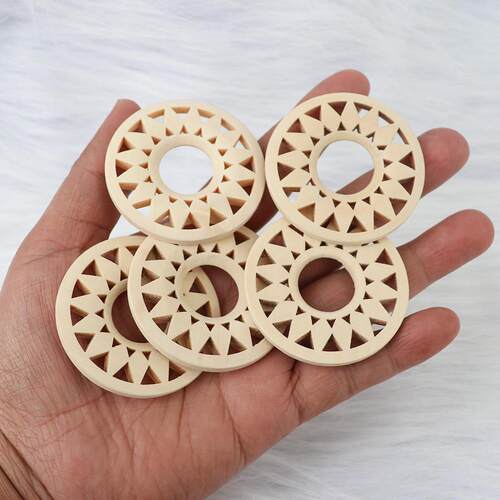实木立体镂空木片底座