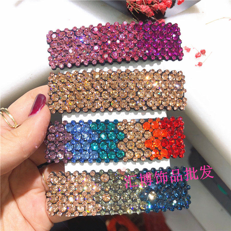 捷克钻满钻BB夹刘海头顶女童发卡