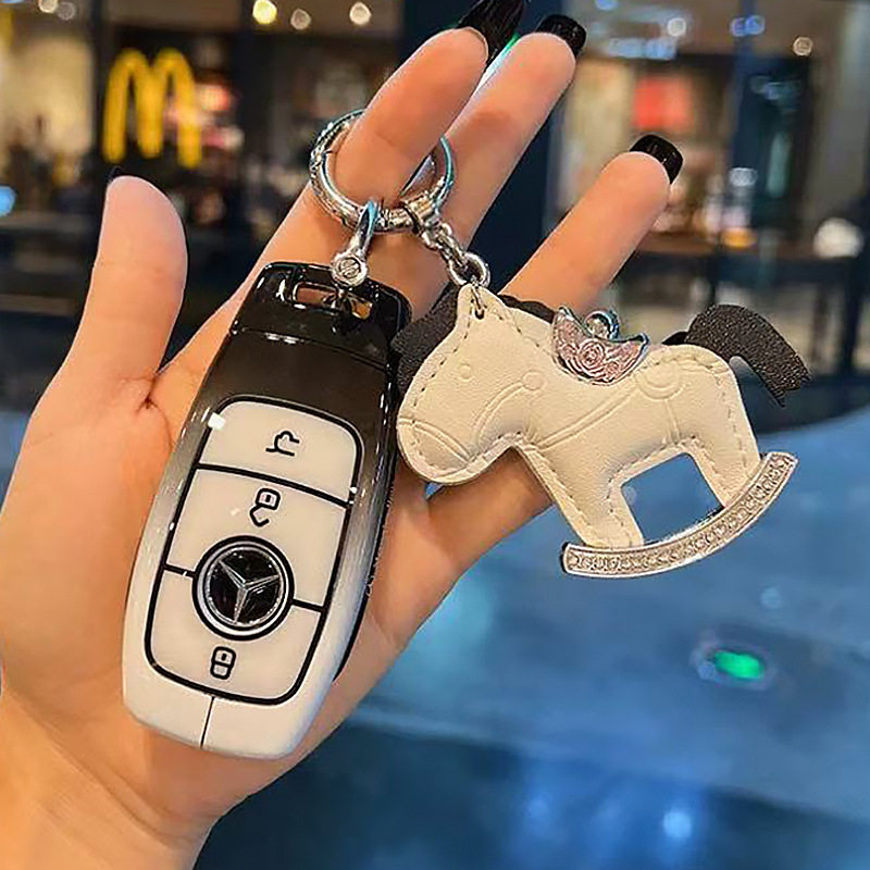 适用奔驰GLC260L钥匙套EQE新C级S/E级E300壳GLE扣GAL200汽车包GLS