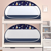 蚊帐免安装 大空间方顶蒙古包加密学生宿舍上下铺子母床0.9米1.2米