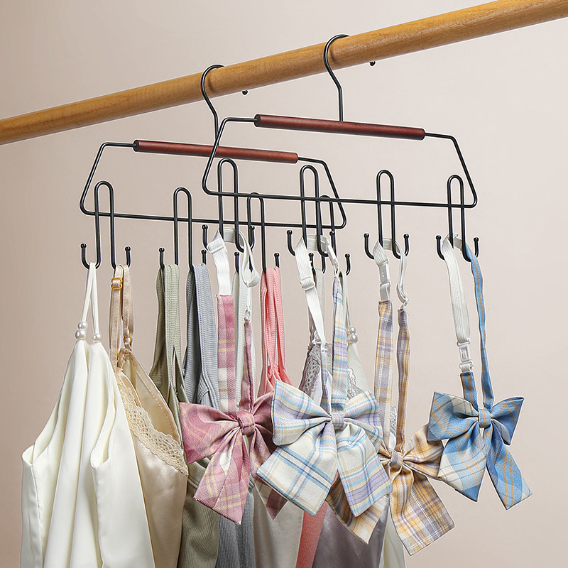 铁艺多钩吊带衣架防滑挂钩卧室挂内衣吊带丝巾领带整理架帽子收纳,收纳整理,木质衣架,淘宝优惠券,粉丝福利购,淘宝优惠卷