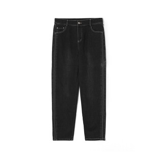 牛仔裤 裤 遮胯藏肉不卡胯 弹力修身 子 女冬春秋松紧腰长裤 原398元