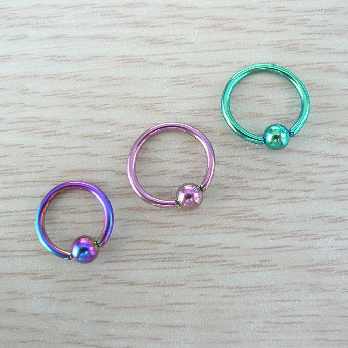 Angel穿刺饰品316L医用钢乳环阴环唇环眉环体环阴环万能环 1.6mm