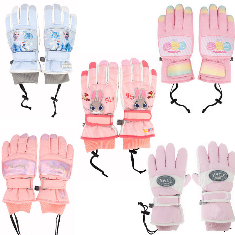 新款儿童滑雪手套 韩国进口winghouse防水防雪滑雪手套加绒手套女