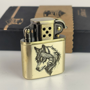 佐罗老九门复古老式火机怀旧砂轮防风雕刻打火机送男友高档煤油款