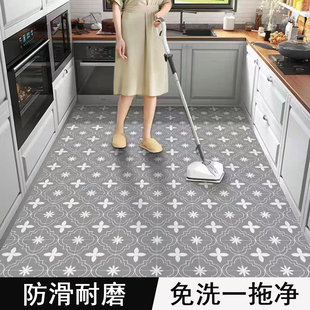 厨房地垫防滑防油可擦免洗pvc门口家用脚垫高级地毯裁剪专用防水