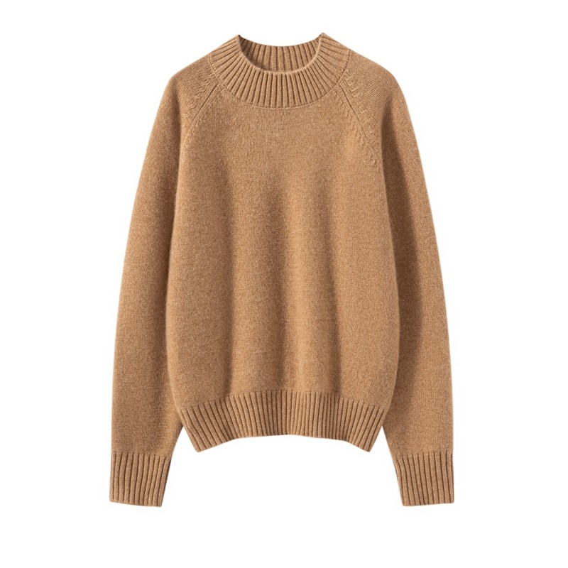 轻奢极简风山羊绒衫女插件你半高领宽松加厚保暖针织衫,女装/女士精品,羊绒衫,淘宝优惠券,粉丝福利购,淘宝优惠卷