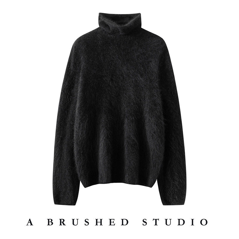 山羊绒高领毛衣女宽松加厚保暖打底衫极简风长袖套头百搭,女装/女士精品,羊绒衫,淘宝优惠券,粉丝福利购,淘宝优惠卷