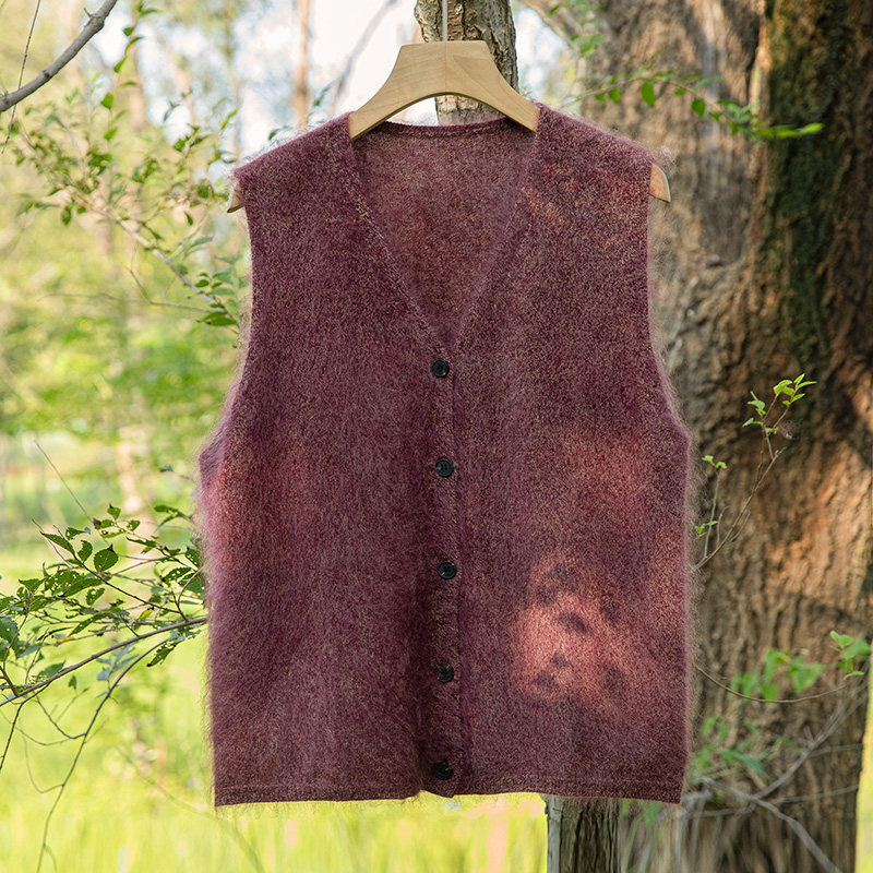 山羊绒V领无袖针织马甲女通勤纽扣开衫叠穿坎肩外穿百搭,女装/女士精品,羊绒衫,淘宝优惠券,粉丝福利购,淘宝优惠卷