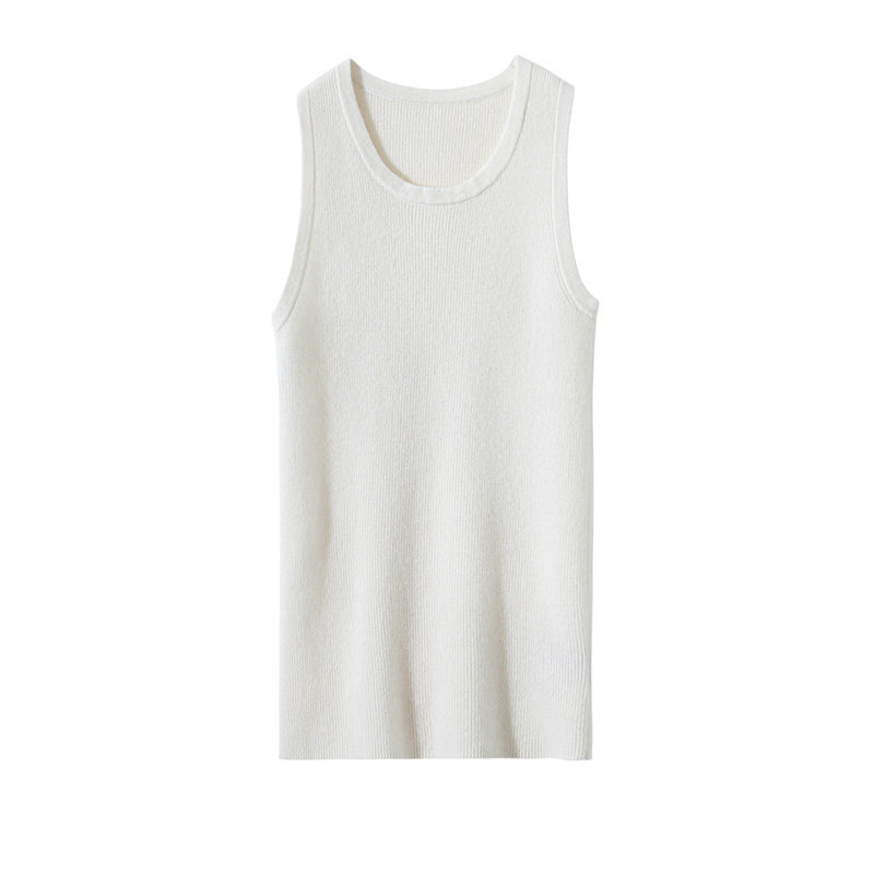 简约风山羊绒无袖坑条背心女圆领修身打底衫针织吊带,女装/女士精品,羊绒衫,淘宝优惠券,粉丝福利购,淘宝优惠卷
