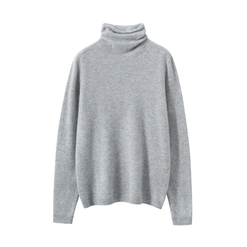 山羊绒衫女一线套头卷边堆堆领宽松百搭针织打底衫长袖上衣,女装/女士精品,羊绒衫,淘宝优惠券,粉丝福利购,淘宝优惠卷