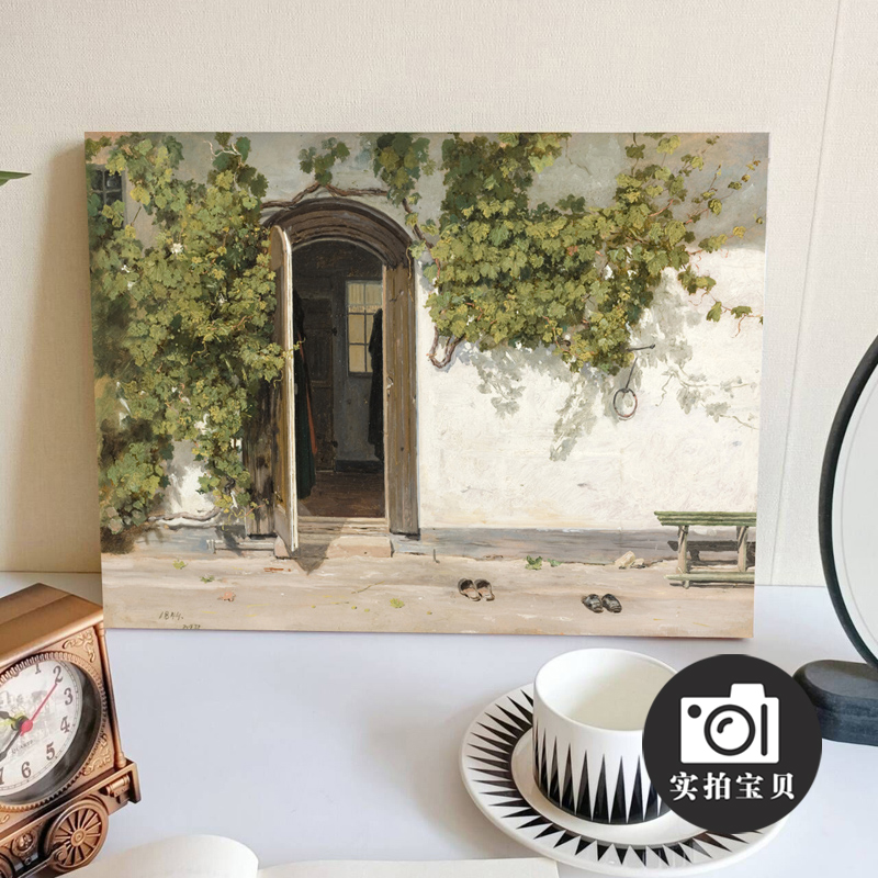 马丁努斯·罗比油画名画风景装饰画客厅玄关过道壁画酒吧无框挂画图片