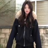 超好看座山雕棉服女2025新款 韩系棉衣外套加绒加厚派克服冬季 棉袄