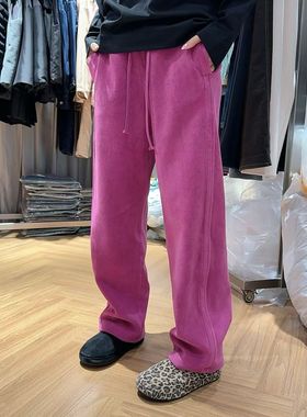 微默契正品K牌KIYUGINA加绒厚实直筒休闲裤卫裤29962