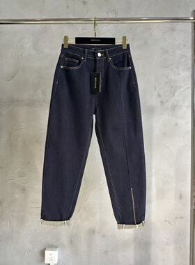 微默契正品K牌KIYUGINA秋冬磨毛牛仔裤休闲裤58229