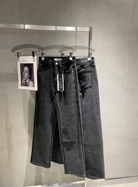 微默契正品BALAN加绒厚实保暖显瘦小直筒牛仔裤