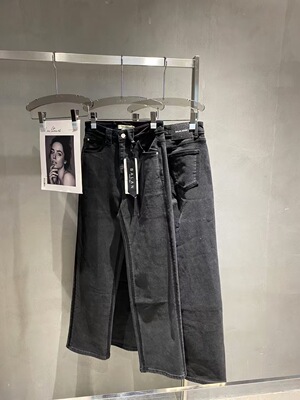 微默契正品BALAN加绒厚实保暖显瘦小直筒牛仔裤