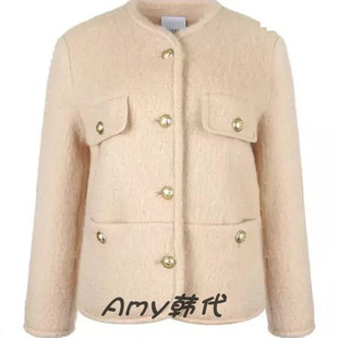 羊毛口袋夹克外套2色LK61CYJK542X LECCOVE 特价 Amy韩国代购