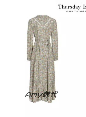 特价 Amy韩国代购[Thursday Island]碎花连衣裙T242MOP534W