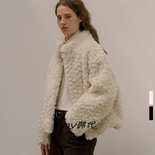 KNOWN 人造毛皮夹克外套KNFW05CT01 BETTER韩国直邮25冬高领短款