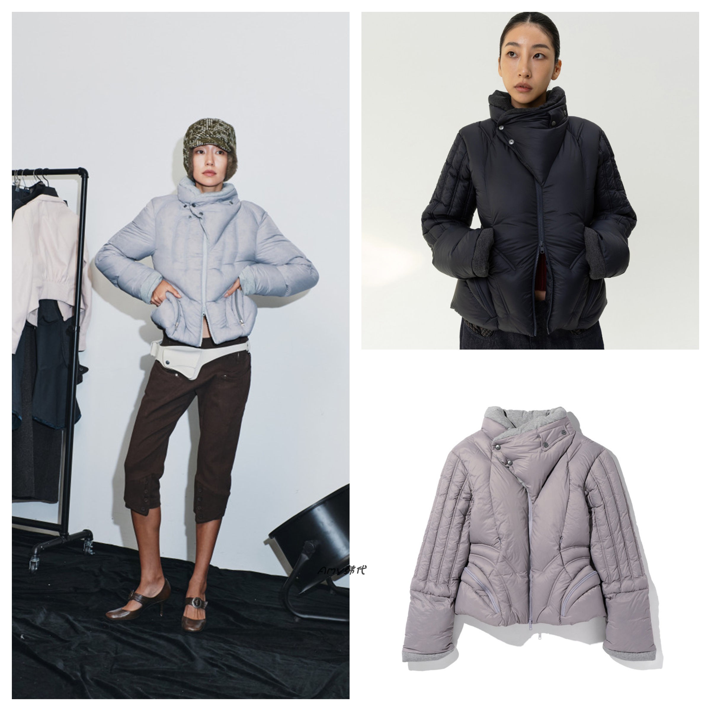 25冬Amy韩国代购 mschf CONTOUR DOWN JACKET 保暖鹅绒羽绒服外套