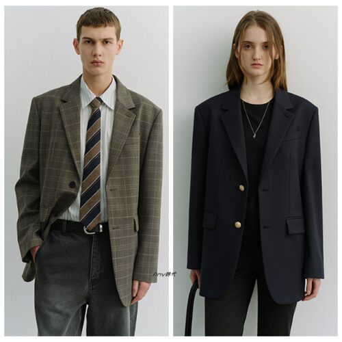 Amy韩国代购26春款DUNST BUTTON WOOL BLAZER 男女款羊毛西装4色