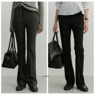 韩国代购 CUT 显瘦休闲裤 BOOT SLACKS修身 SEMI DUNST 26春款 SLIM