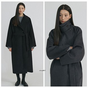 Oversized Around韩国直邮25冬Cashmere 羊绒羊毛大衣 Step 折扣