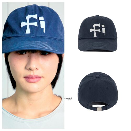 直邮The coldest moment韩国代购TCM fi cap 纯棉棒球帽海军蓝