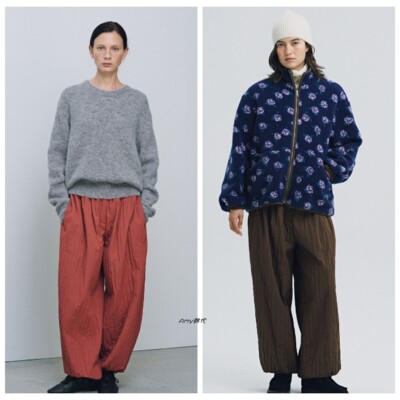 Amy韩国直邮sienne设计师品牌 25冬Parker Shirring松紧腰休闲裤