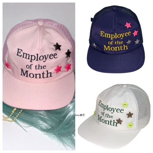 韩国代购SCULPTOR 26夏Employee Of The Month Daddy网格棒球帽