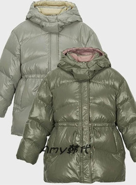 Amy韩国代购[Thursday Island] 连帽鹅绒羽绒服 2色 T238MDJ233W