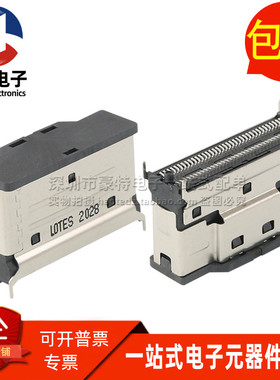 ASASS007-P001A SlimSAS 74P接口 SFF-8654 8X SMT立式母座连接器