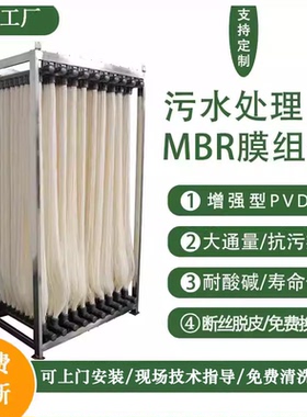 mbr膜组件中空纤维超滤PVDF材质污水处理膜生物反应器MBR帘式膜片