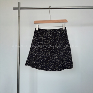 防走光显瘦印花半身短裙度假风碎花裙女夏季 氛围感 会buy实拍
