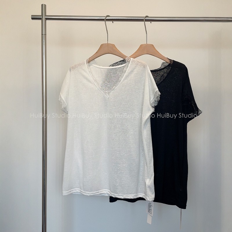 【会buy实拍】慵懒时髦蕾丝花边大T恤宽松显瘦防晒衣短袖女夏季新,女装/女士精品,T恤,淘宝优惠券,粉丝福利购,淘宝优惠卷