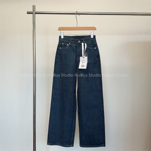 显瘦阔腿长裤 荃棉无弹直筒牛仔裤 26新刚需神裤 女春 会buy实拍